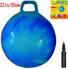 AppleRound Space Hopper Ball with Pump, 22in/55cm for Age 10-12