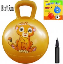 AppleRound Space Hopper Ball with Pump, 18in/45cm for Age 3-6