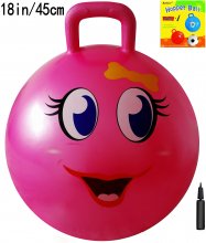 AppleRound Space Hopper Ball with Pump, 18in/45cm for Age 3-6