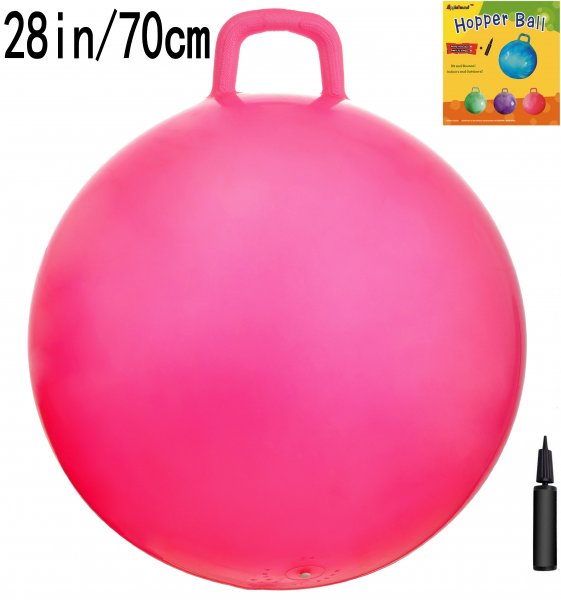 AppleRound Space Hopper Ball with Pump, 28in/70cm for Age 13+ - Click Image to Close