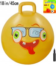 AppleRound Space Hopper Ball with Pump, 18in/45cm for Age 3-6