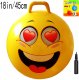 AppleRound Space Hopper Ball with Pump, 18in/45cm for Age 3-6