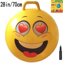 AppleRound Space Hopper Ball with Pump, 28in/70cm for Age 13+