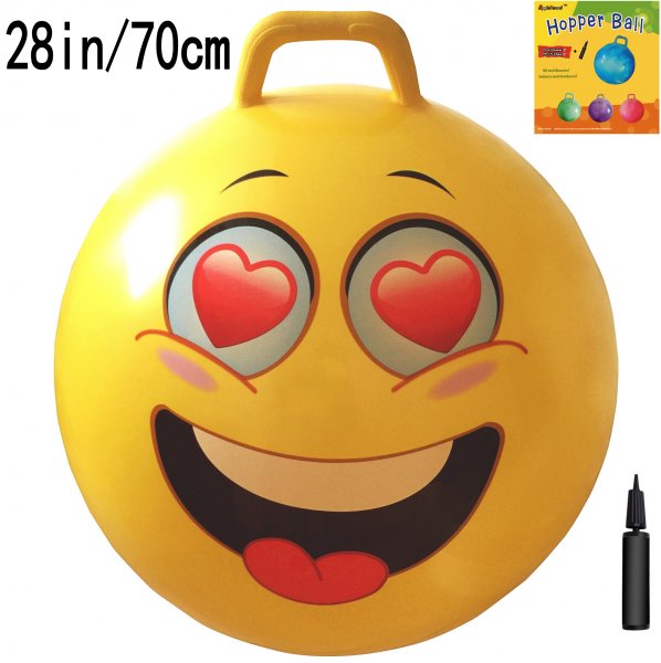 AppleRound Space Hopper Ball with Pump, 28in/70cm for Age 13+ - Click Image to Close