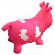 AppleRound Pink Cow Bouncer with Hand Pump