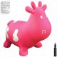 AppleRound Pink Cow Bouncer with Hand Pump