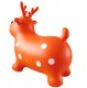 AppleRound Orange Reindeer Bouncer with Hand Pump