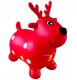 AppleRound Red Reindeer Bouncer with Hand Pump