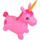 AppleRound Pink Unicorn Bouncer with Hand Pump