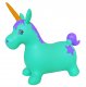 AppleRound Turquoise Unicorn Bouncer with Hand Pump