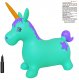 AppleRound Turquoise Unicorn Bouncer with Hand Pump