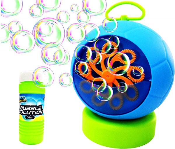 AppleRound Bubble Machine with Bubble Solution, Battery Operated - Click Image to Close