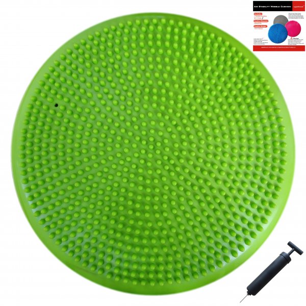 AppleRound Air Stability Wobble Cushion, Green, 34 cm Diameter - Click Image to Close