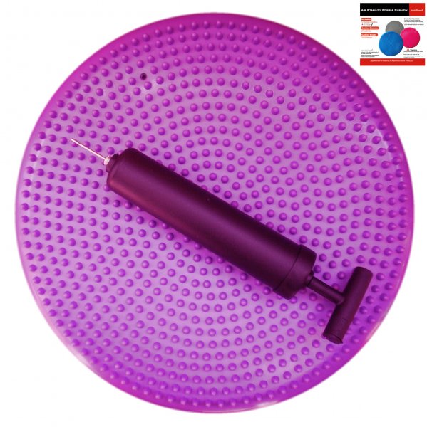 AppleRound Air Stability Wobble Cushion, Purple, 34 cm Diameter - Click Image to Close