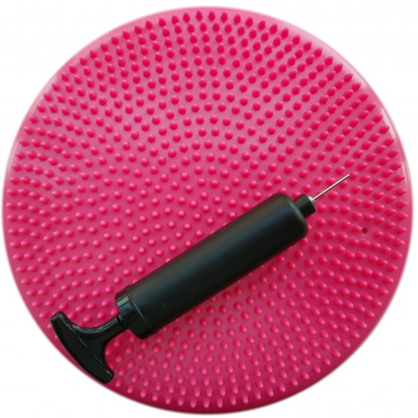 AppleRound Air Stability Wobble Cushion, Pink, 34 cm Diameter - Click Image to Close